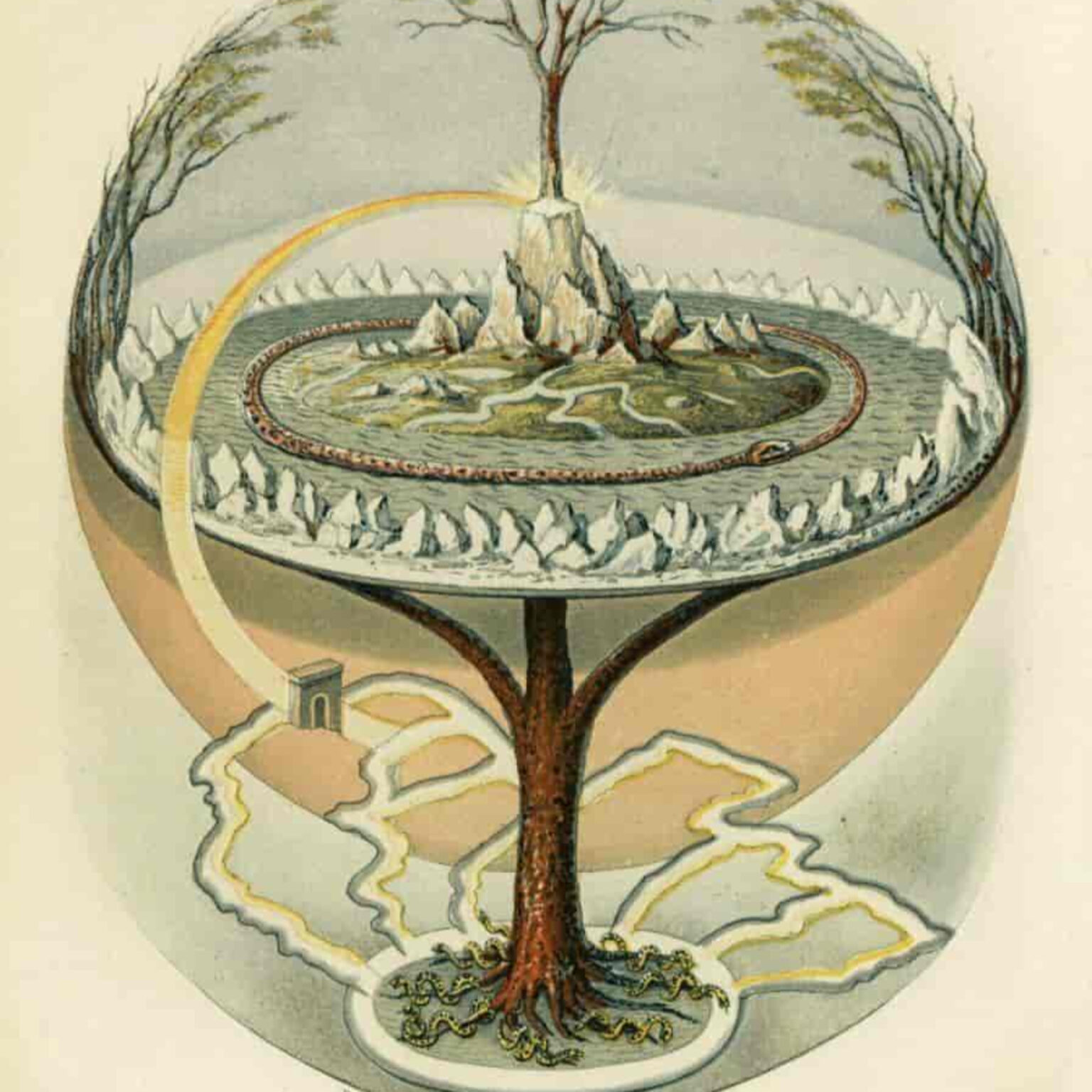 Скандинавская мифология дерево Иггдрасиль