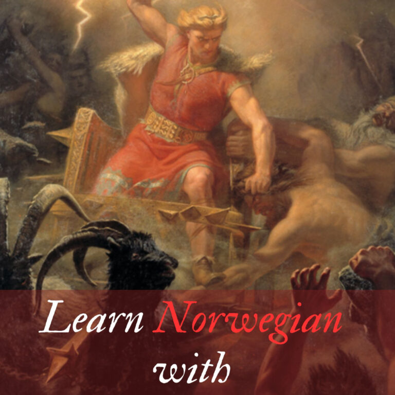 Learn Norwegian with Norse Mythology – Tor fisker Midgardsormen